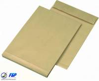 Braune DIN B4 Faltentasche 250x353mm ohne Fenster haftklebend Braune DIN B4 Faltentasche 250x353mm ohne Fenster haftklebend