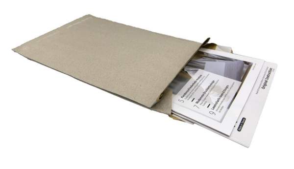 Graspapier-Polstertasche ohne Falte B4 250 x 353 mm (100 Stück)