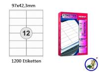 Papier-Etiketten 97x42,3mm DIN A4-günstig