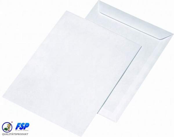 Weiße DIN C4 Briefumschläge 229x324mm 90g/qm ohne Fenster nk (250 Stück)