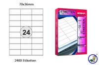 Papier-Etiketten 70x36mm DIN A4